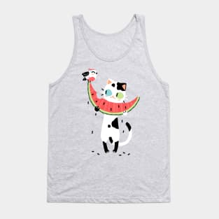 Watermelon Cat Tank Top